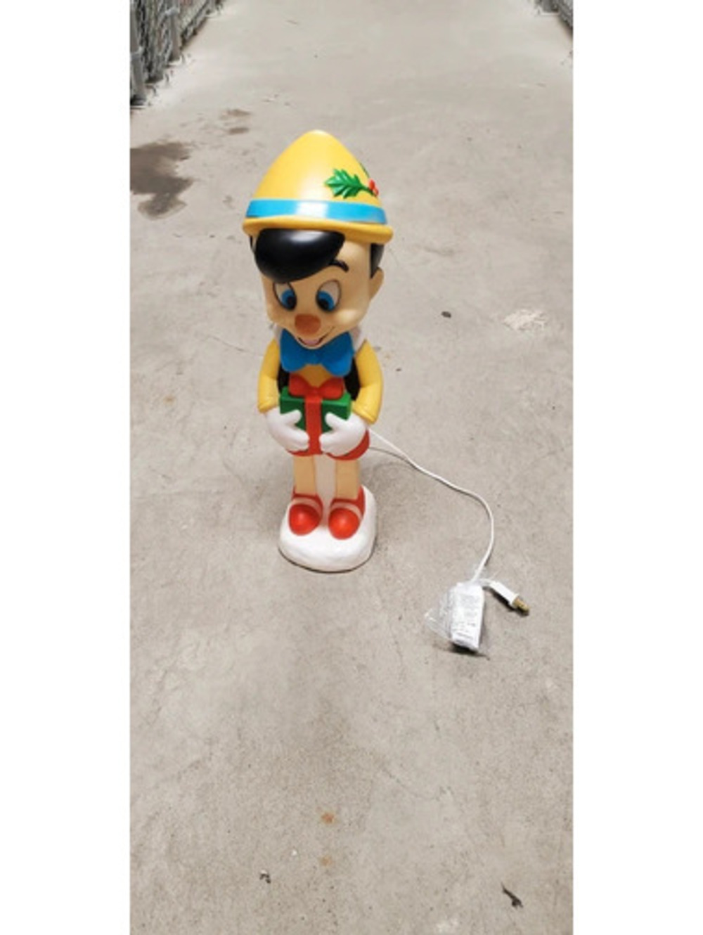 Disney Pinocchio Christmas Blow Mold Figure 21.6" Light Up Holiday Decor Gift